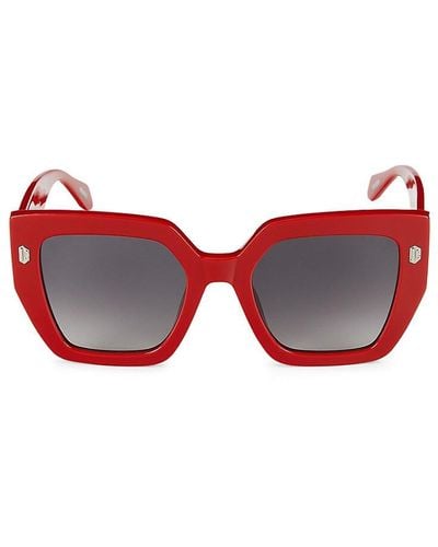 Just Cavalli 53mm Square Sunglasses - Red