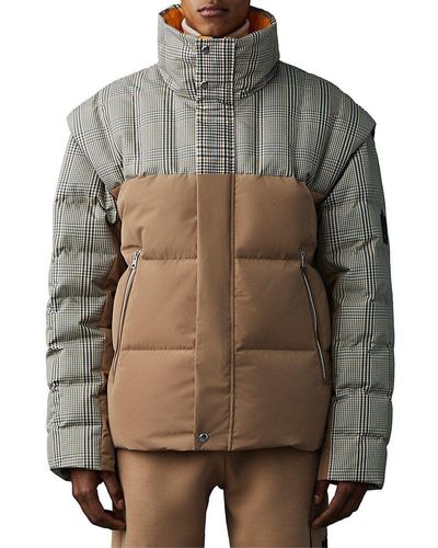 Mackage Frederic Plaid 2-in-1 Convertible Down Jacket - Multicolor