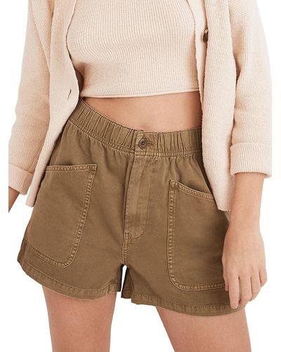 Madewell Utility Pull On Shorts - Natural