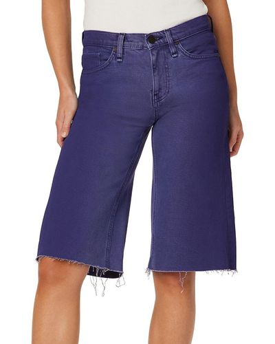 Hudson Jeans Jade Low Rise Bermuda Shorts - Blue