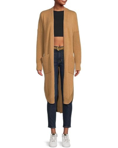 French Connection Mozart Longline Cardigan - Natural
