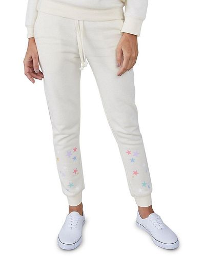 South Parade Lucy Star Graphic Sweatpants - White