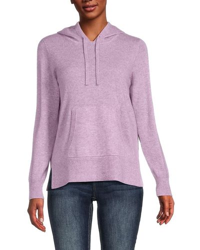 Saks Fifth Avenue Saks Fifth Avenue 100% Cashmere Hoodie - Blue