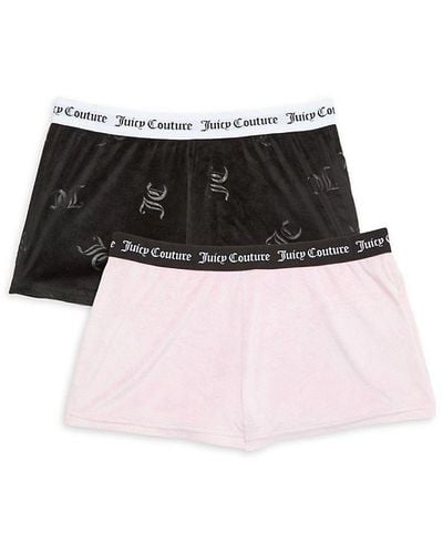 Juicy Couture 2-pack Logo Hipster Briefs - Black