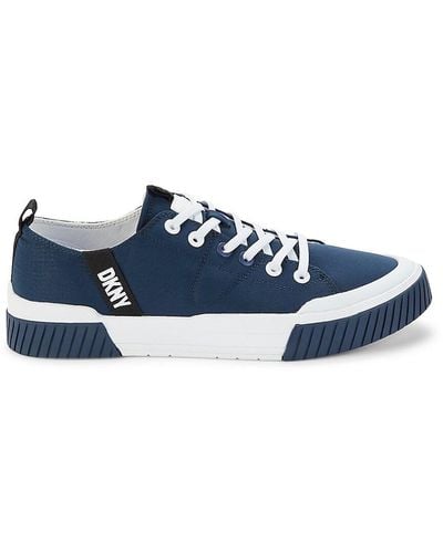DKNY Colorblock Logo Sneakers - Blue