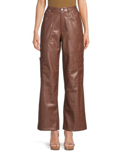 BAGATELLE.NYC High-Rise Faux Leather Leggings