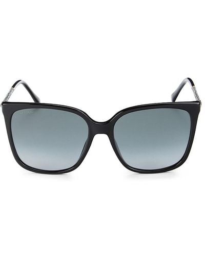 Jimmy Choo Scilla 57Mm Square Sunglasses - Gray