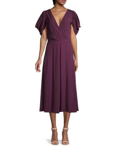 Ted Baker Tulipi Paneled Midi Dress - Purple