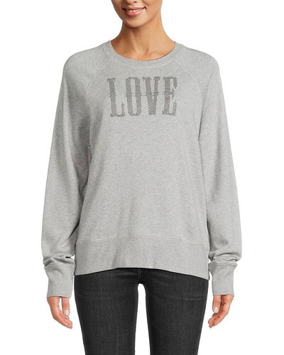 Zadig & Voltaire Love Raglan Sleeve Sweatshirt - Grey