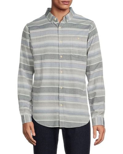 Ezekiel Kearney Striped Long Sleeve Shirt - Gray