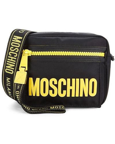 Moschino Logo Messenger Bag - Black