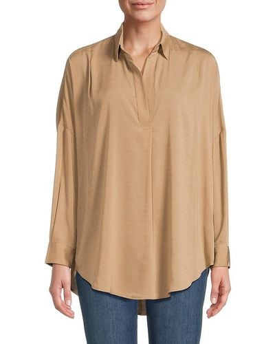 French Connection Rhodes Relaxed Collared Shirt - Natural