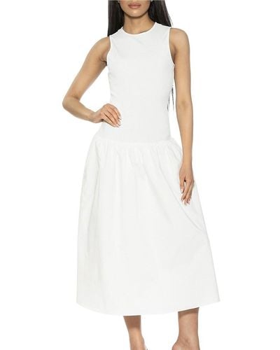 Alexia Admor Lyle Maxi Drop Waist Dress - White