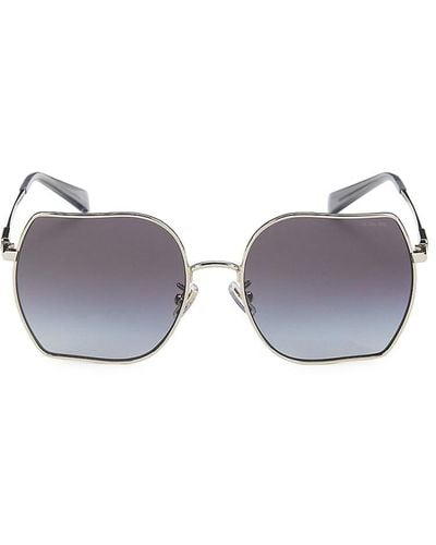 COACH 0hc7142 58mm Square Sunglasses - Multicolour