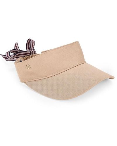 Cole Haan Striped Tie Visor - Natural