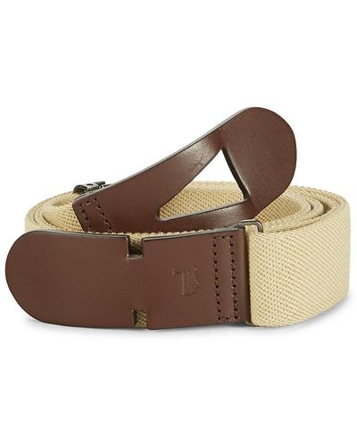 Tod's Leather Braided Belt - Multicolour