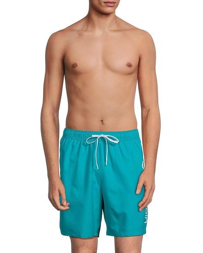 Calvin Klein Core Volley Logo Swim Shorts - Blue
