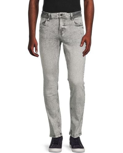 Class Roberto Cavalli High Rise Faded Jeans - Gray