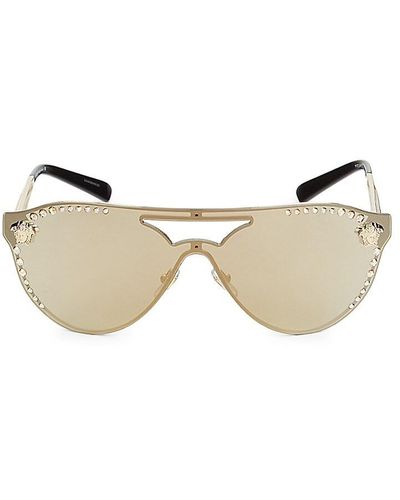 Versace 59Mm Aviator Sunglasses - Natural