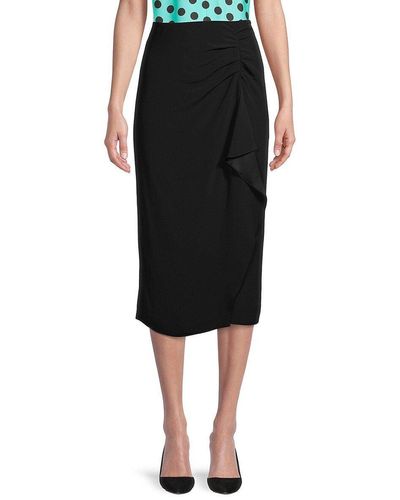 Emanuel Ungaro Suzanne Crepe Ruffle Skirt - Black