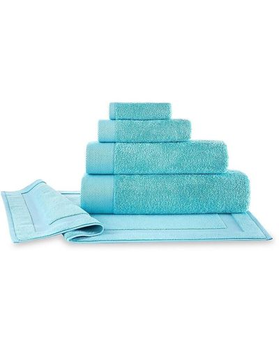 Brooks Brothers 4-piece Turkish Cotton Hand Towel Set - Blue