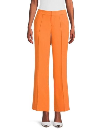 Karl Lagerfeld Pintuck Wide Leg Trousers - Orange