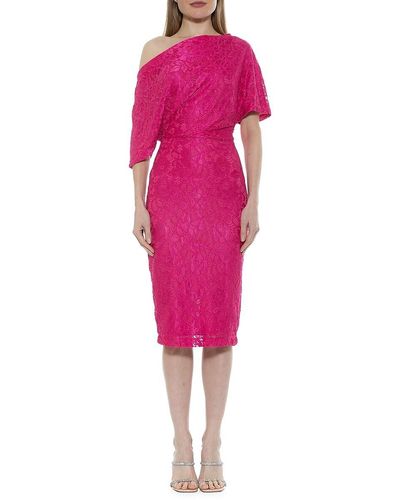 Alexia Admor Tayla Lace Sheath Dress - Pink