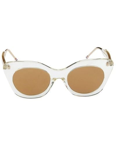 Thom Browne 52mm Butterfly Sunglasses - White