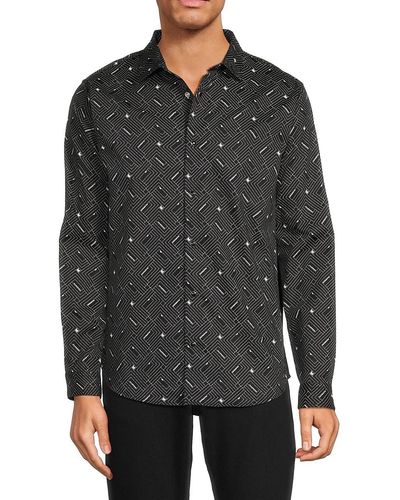 Karl Lagerfeld Geometric Shirt - Grey