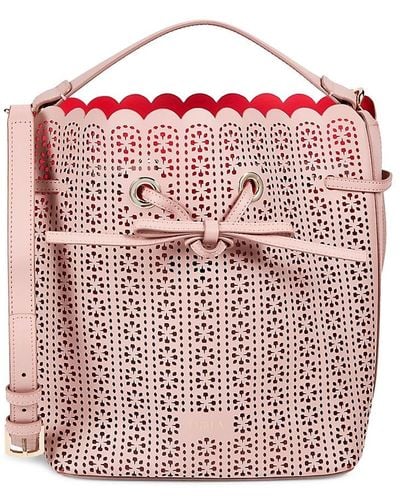 Furla Leather Bucket Bag - Pink