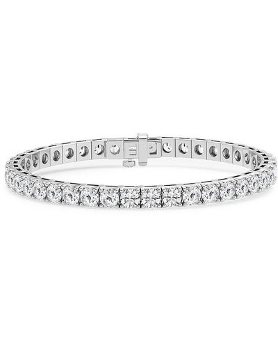 Saks Fifth Avenue Build Your Own Collection 14k White Gold & Lab Grown Diamond Four Prong Tennis Bracelet