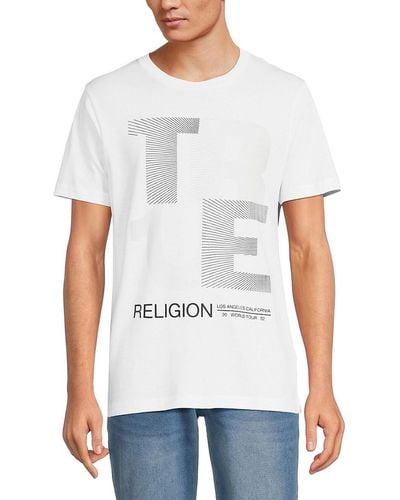 True Religion Logo Graphic Tee - White