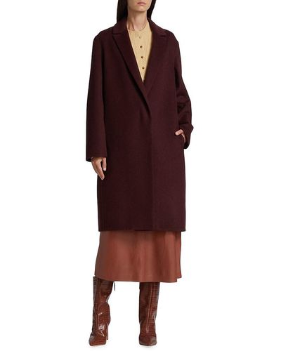 Vince Classic Straight Coat - Red