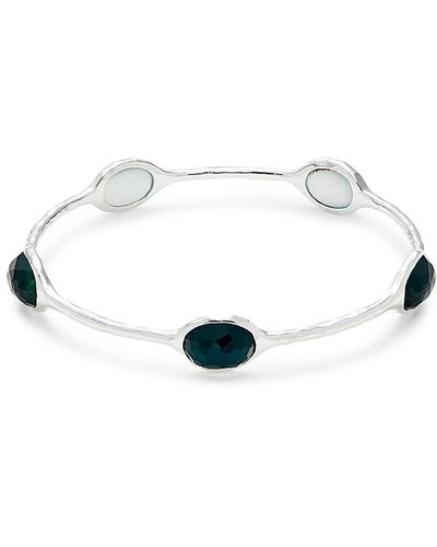 Ippolita Sterling Silver, Rock Crystal & Mother Of Pearl Bangle - White