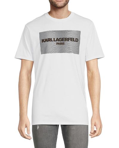 Karl Lagerfeld Logo Tee - White