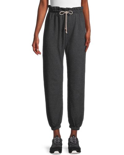 DONNI. Fleece Paperbag Sweatpants - Gray