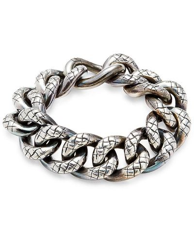 Bottega Veneta Sterling Chain Link Bracelet - Metallic