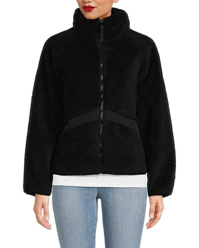 Calvin Klein Reversible Faux Shearling Jacket - Black