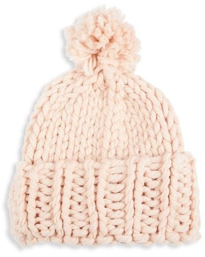 Hat Attack Pom Pom Beanie - Pink