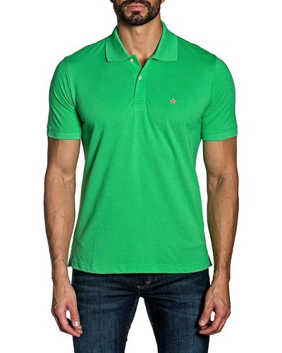 Jared Lang Pima Cotton Polo - Green