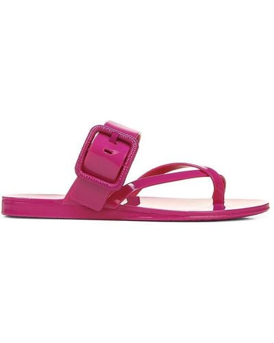 Veronica Beard Salva Jelly Flat Sandals - Pink