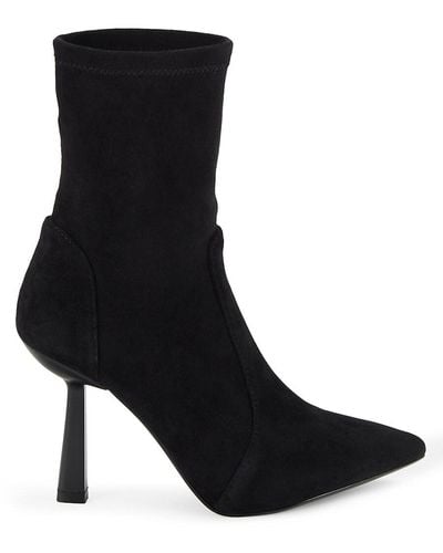 Saks Fifth Avenue Maia Point Toe Suede Ankle Boots - Black