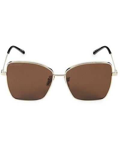 Balenciaga 60mm Butterfly Sunglasses - Brown