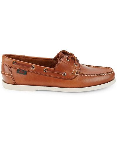 G.H. Bass & Co. Hampton Leather Boat Shoes - Brown