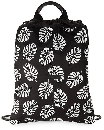 Dolce & Gabbana Printed Nylon Backpack - Black