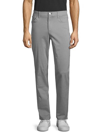 Calvin Klein Slim-fit Stretch-cotton Pants - Grey