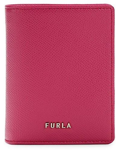 Furla Logo Leather Bifold Wallet - Pink