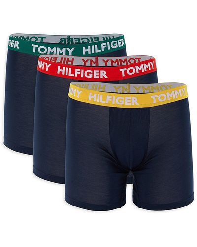 Tommy Hilfiger 3-pack Boxer Briefs in Blue for Men