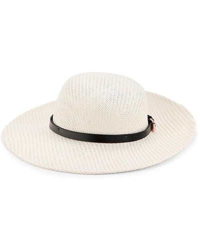 Calvin Klein Belted Paper Sun Hat - Natural