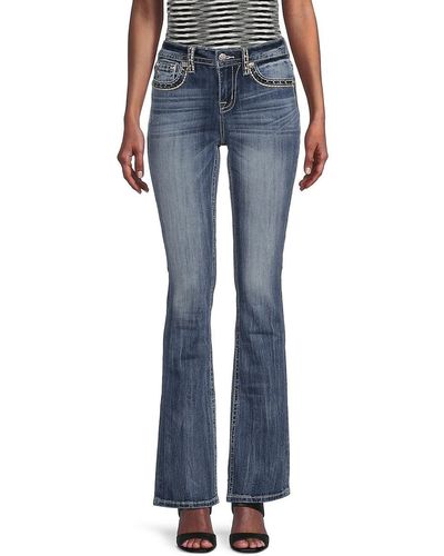 Miss Me High Rise Bootcut Jeans - Blue